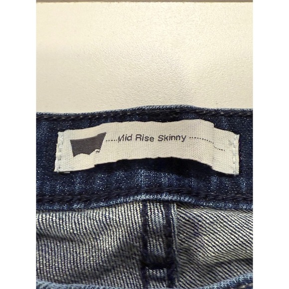 Levi's Mid Rise Skinny Jeans Blue Denim Womens - Picture 6 of 7